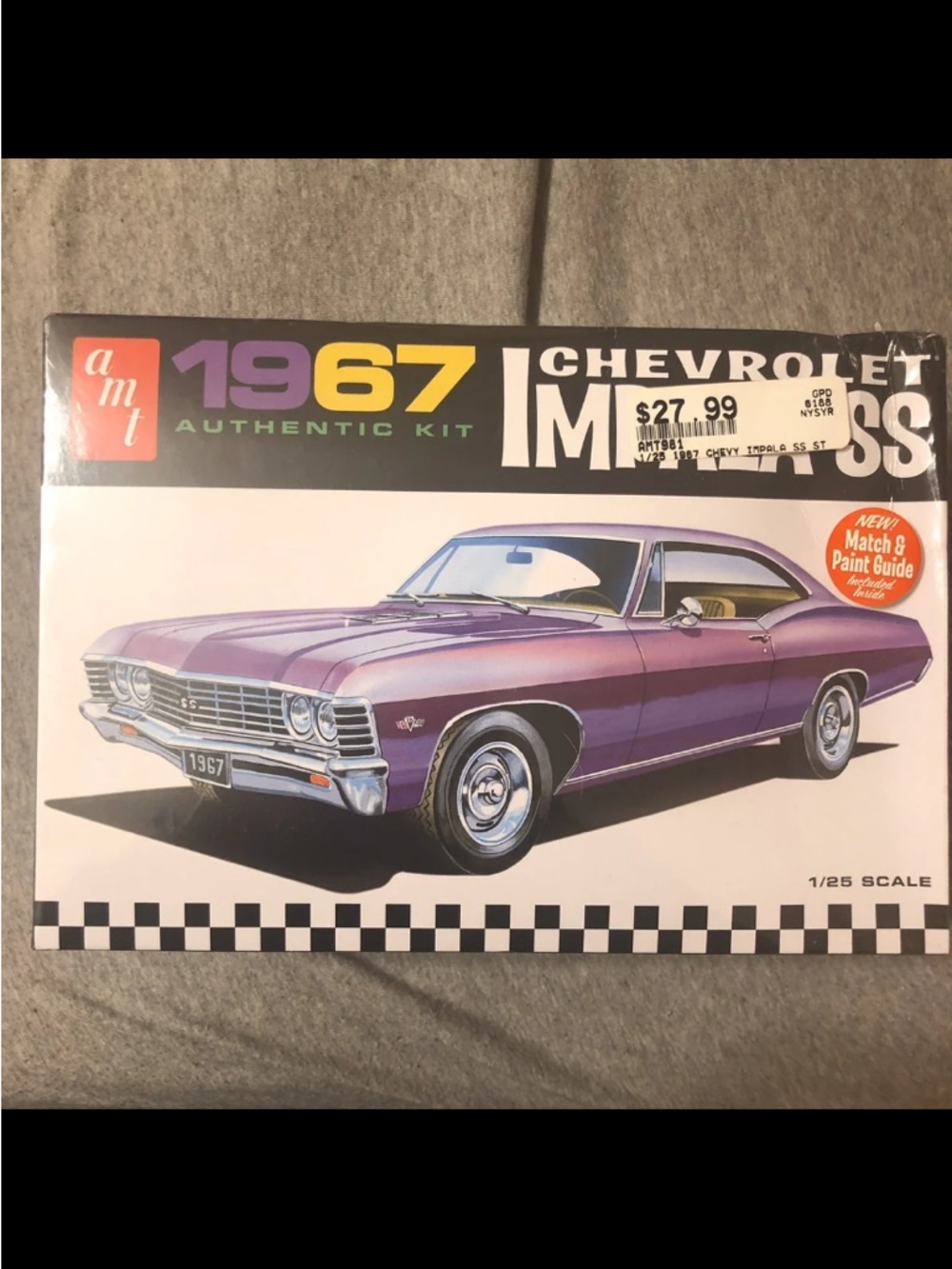 Ami 1967 Chevrolet Impala Model Kit Purple & White Artwork